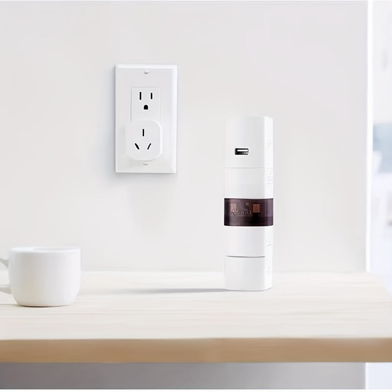 Adaptador de corriente universal para viajes con enchufes US UK EU AU 85V-265V sin batería