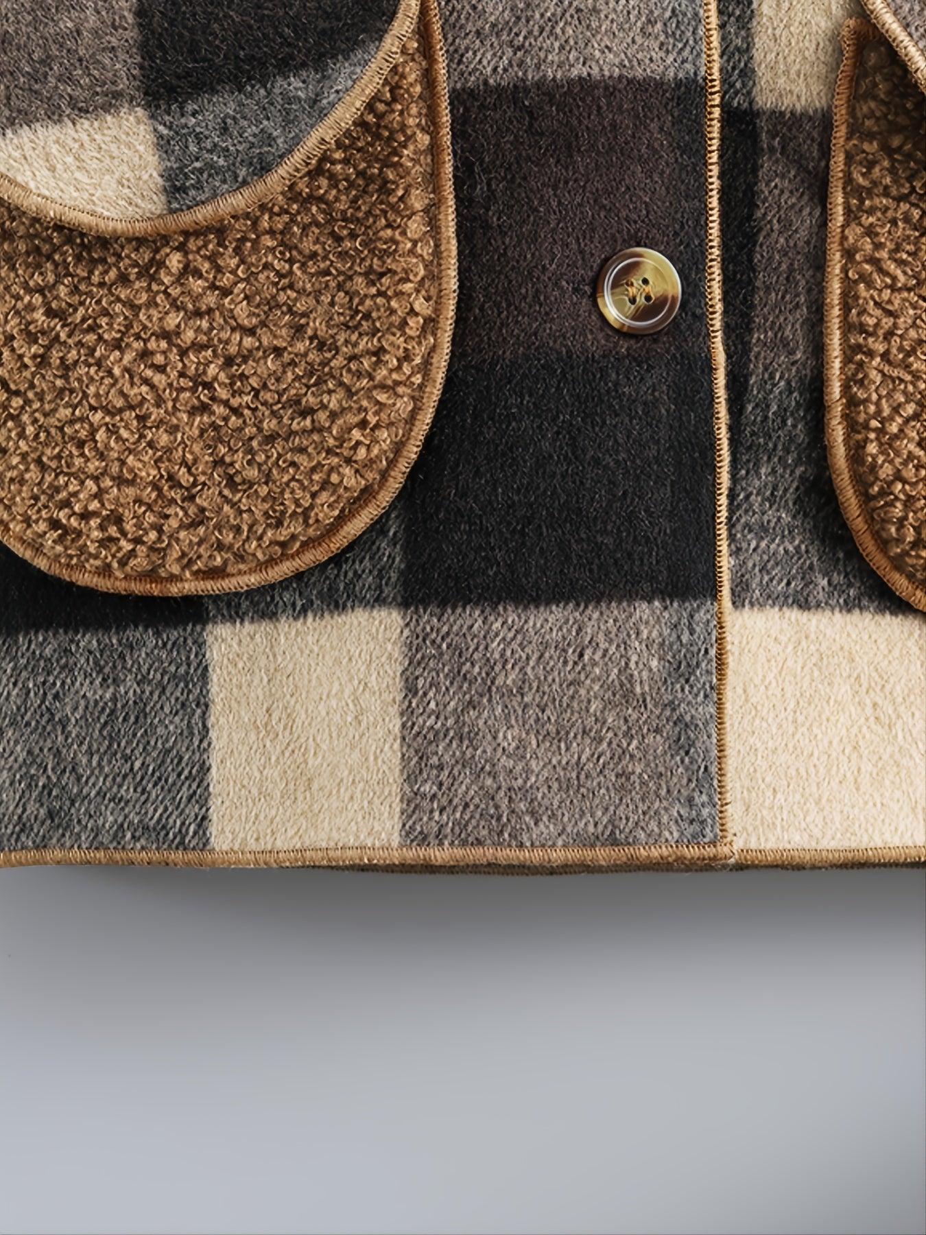 Платье в клетку для мальчиков с капюшоном на зиму