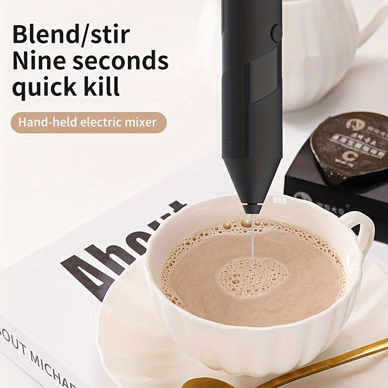 Electric Handheld Milk Frother for Lattes Cappuccinos Hot Chocolate
