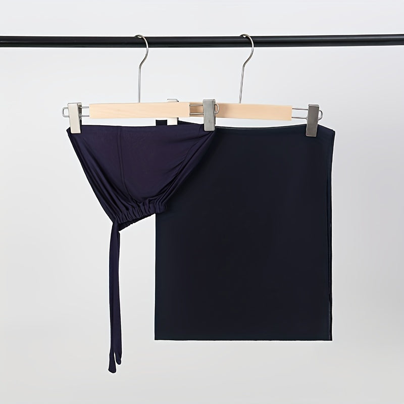 Set of Two Elastic Chiffon Undercap Scarves with Breathable Inner Hijab Cap and Sunscreen Hijab