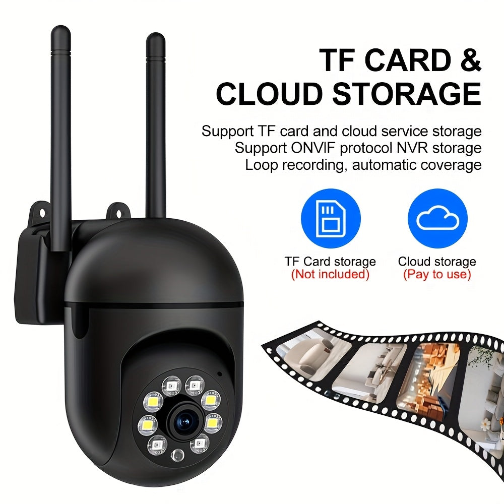 Paquete de 4 cámaras de seguridad inalámbricas HD 1080p para interior y exterior, seguimiento de movimiento, audio bidireccional