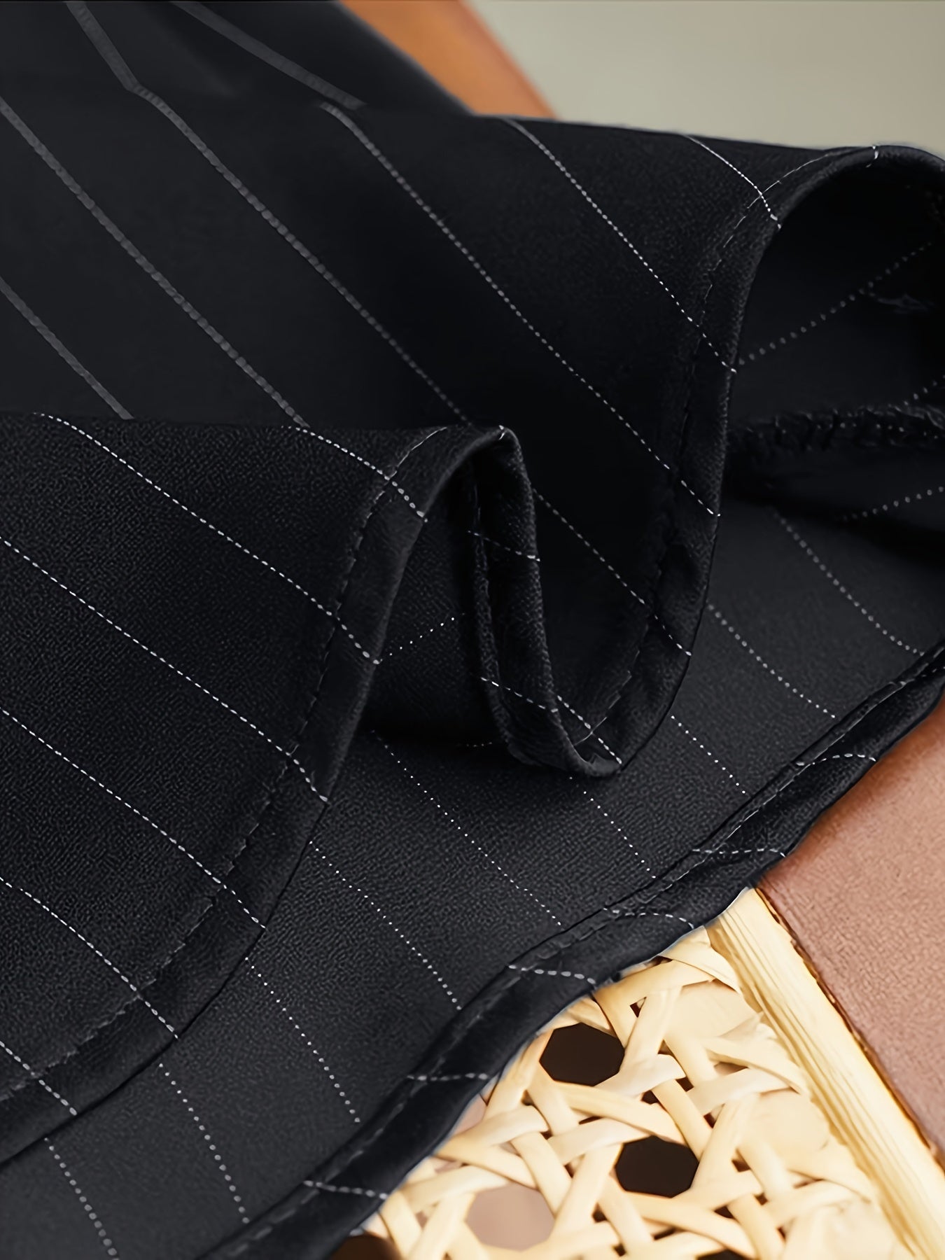 Women's Long Sleeve Striped Shirt Made from 100% Polyester with Lapel Collar and Button-Up Design