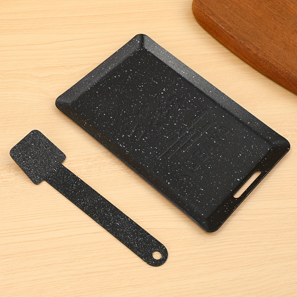 Japanese Style Mini Non-Stick Grilling Pan for Camping and Picnics with Spatula