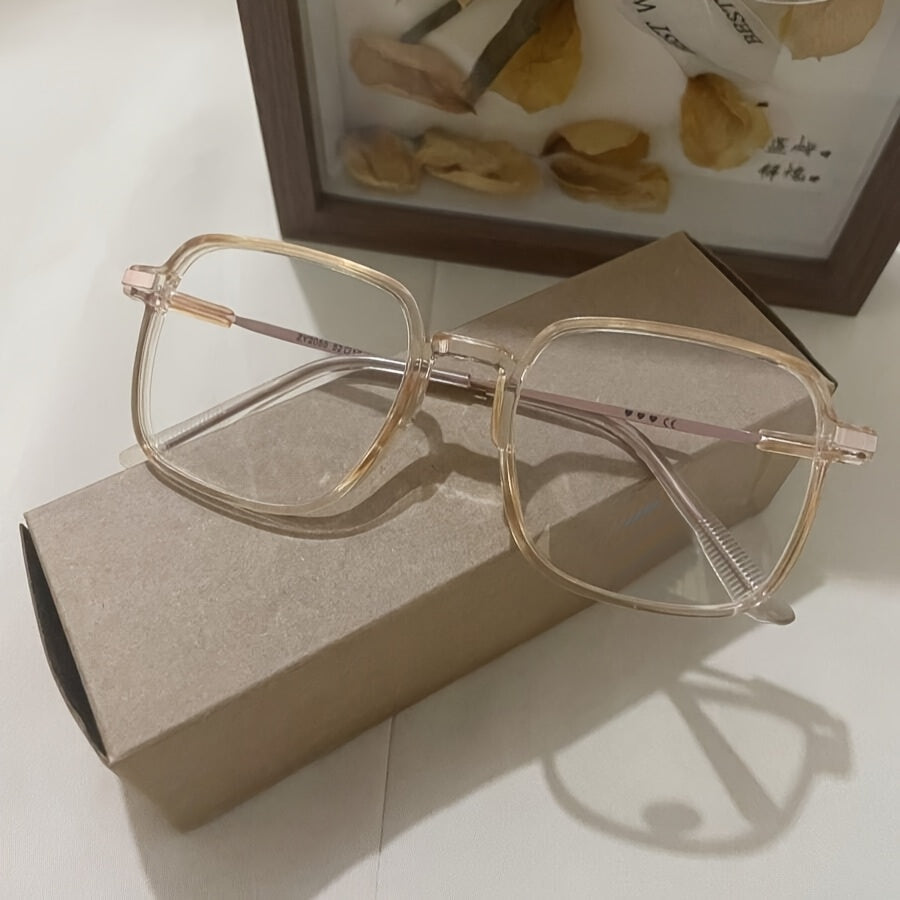 Women's Blue Light Blocking Glasses Square Frame Anti-Blue Light Spectacles