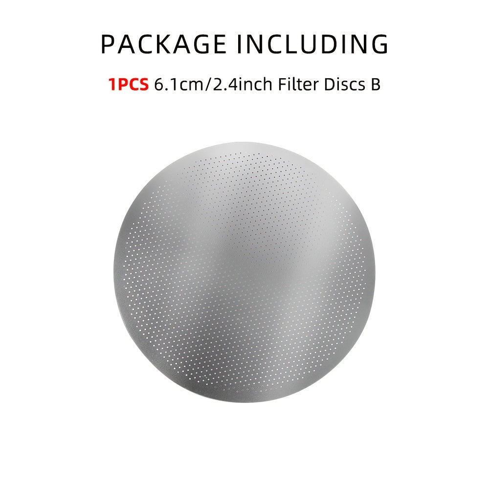 Stainless Steel Coffee Filter for AeroPress Reusable Mesh Filter with Paper Options
