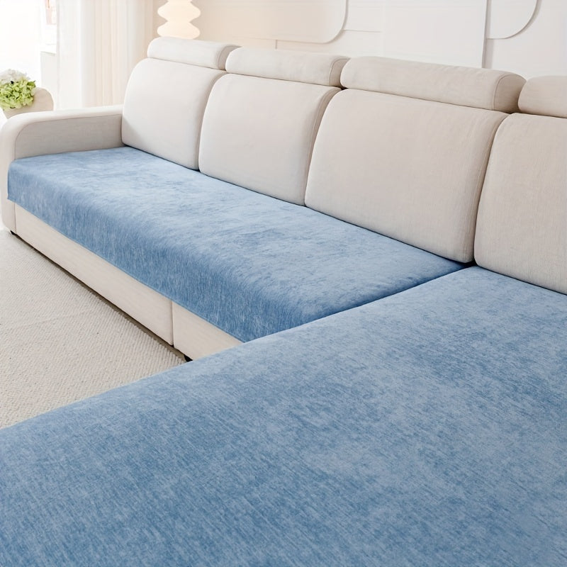 Chenille Sofa Protector Set Non-Slip Scratch-Resistant Machine Washable Pet-Friendly Covers for Armchair Loveseat 3-Seat 4-Seat Sectional