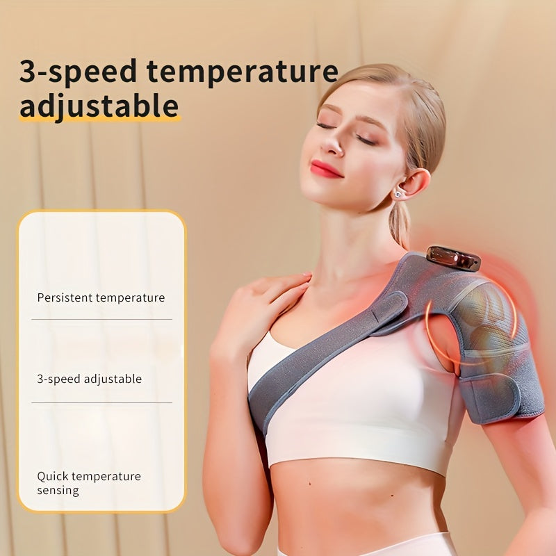 Wireless Knee Massager with Vibration and Heat for Legs, Elbows, Shoulders