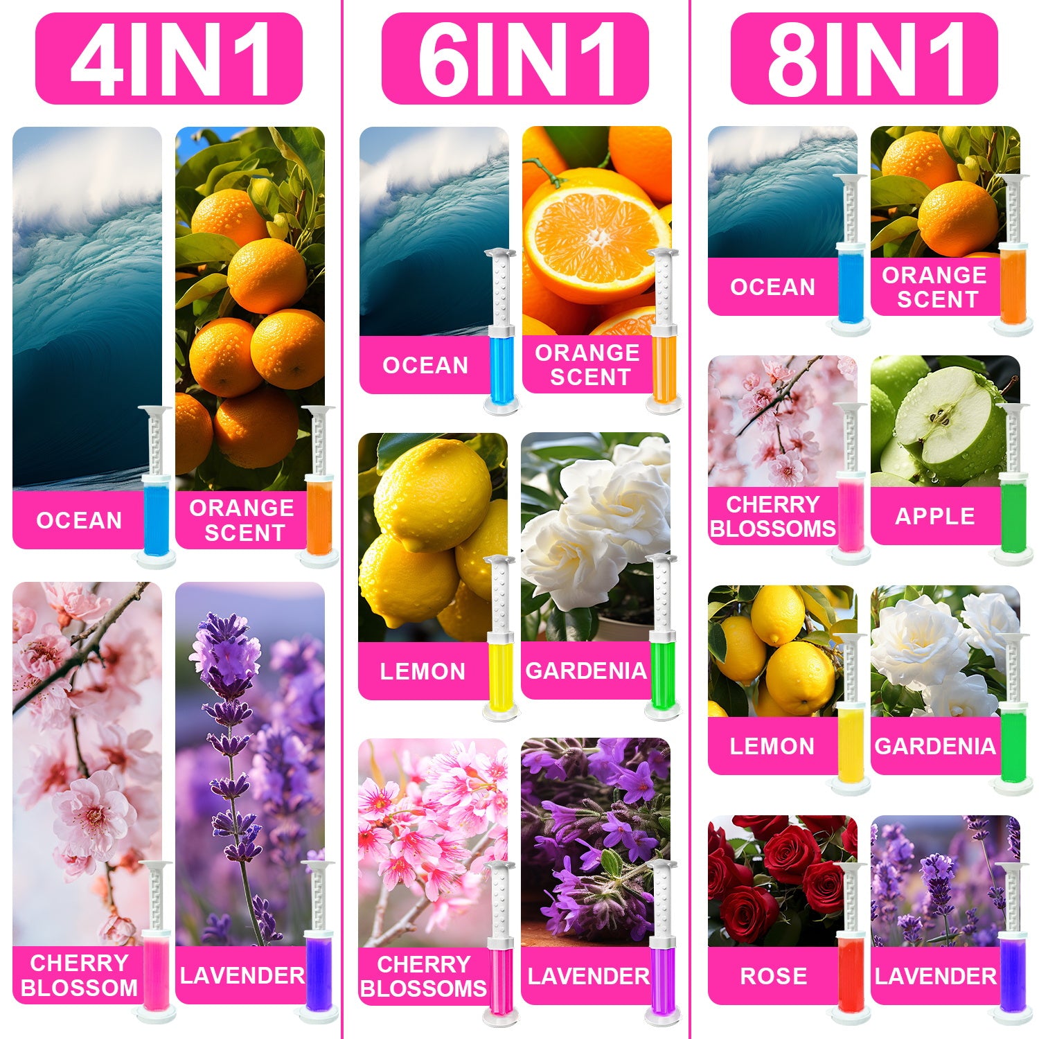 Чистящее средство для унитаза с гелевой печатью - 4/6/8 шт./упаковка, предотвращает образование известкового налета и пятен, освежающий аромат, дезодорирующее, включает диспенсер