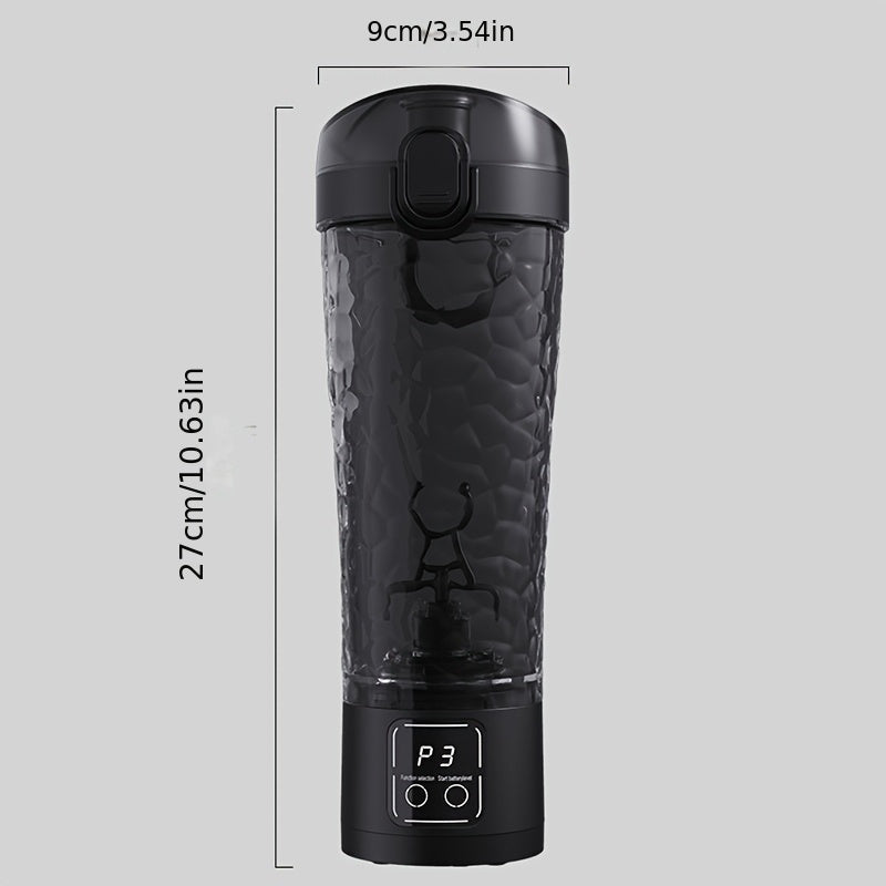 Avtomatik aralashtiruvchi sayohat mug'i, qahva va protein kokteyllari uchun 16oz qora
