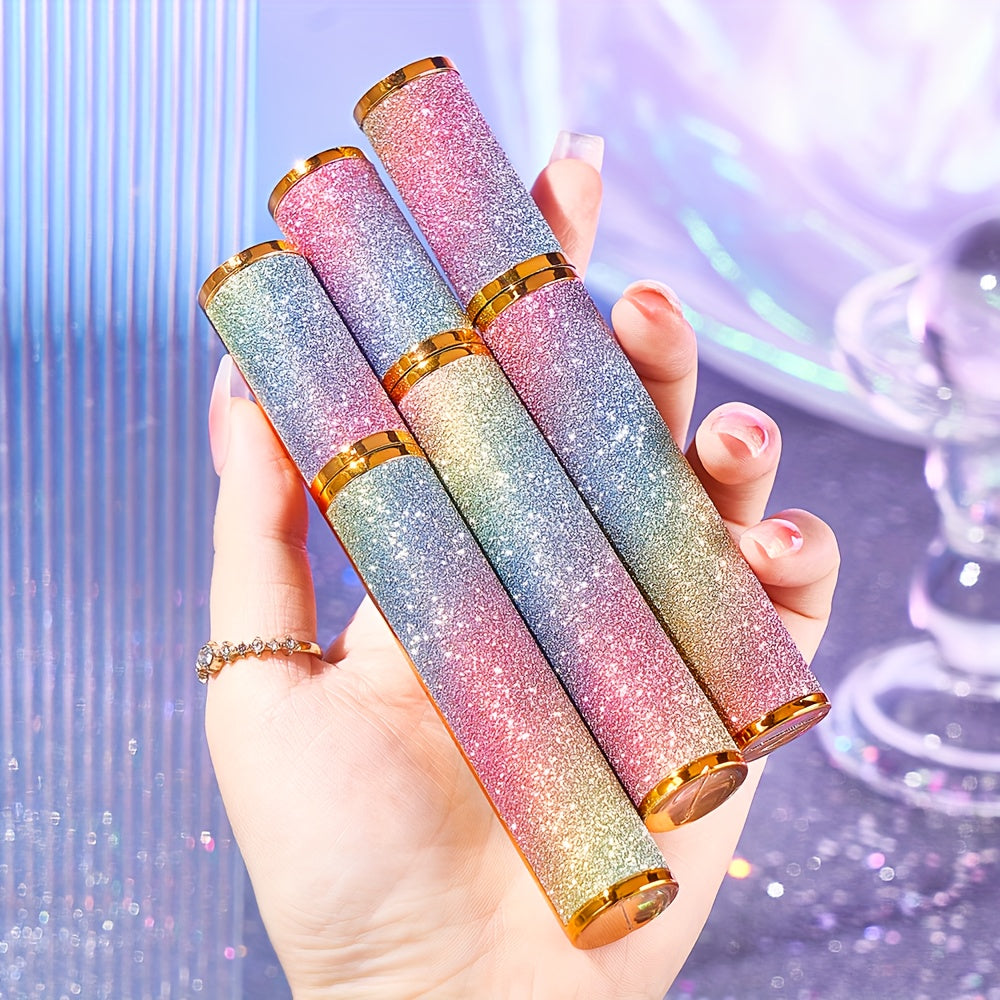 Women Glitter Mascara Volumizing Waterproof Smudge-Proof Black