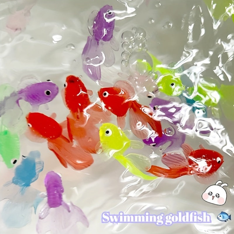 Floating Goldfish Cat Toy with Realistic Swimming Fish Durable Plastic Indoor Outdoor
