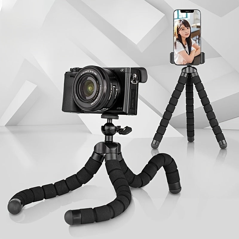 Mini Octopus Tripod for Phones and Cameras 360° Rotation Portable Clip