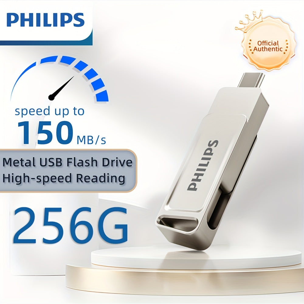128GB USB C flesh drayveri Dual USB 3.2 Type C metall burilish portativ ma'lumotlarni saqlash