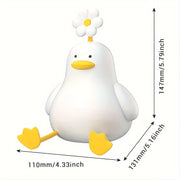Flower Duck LED Night Light Rechargeable with Adjustable Brightness for Bedroom Relaxation