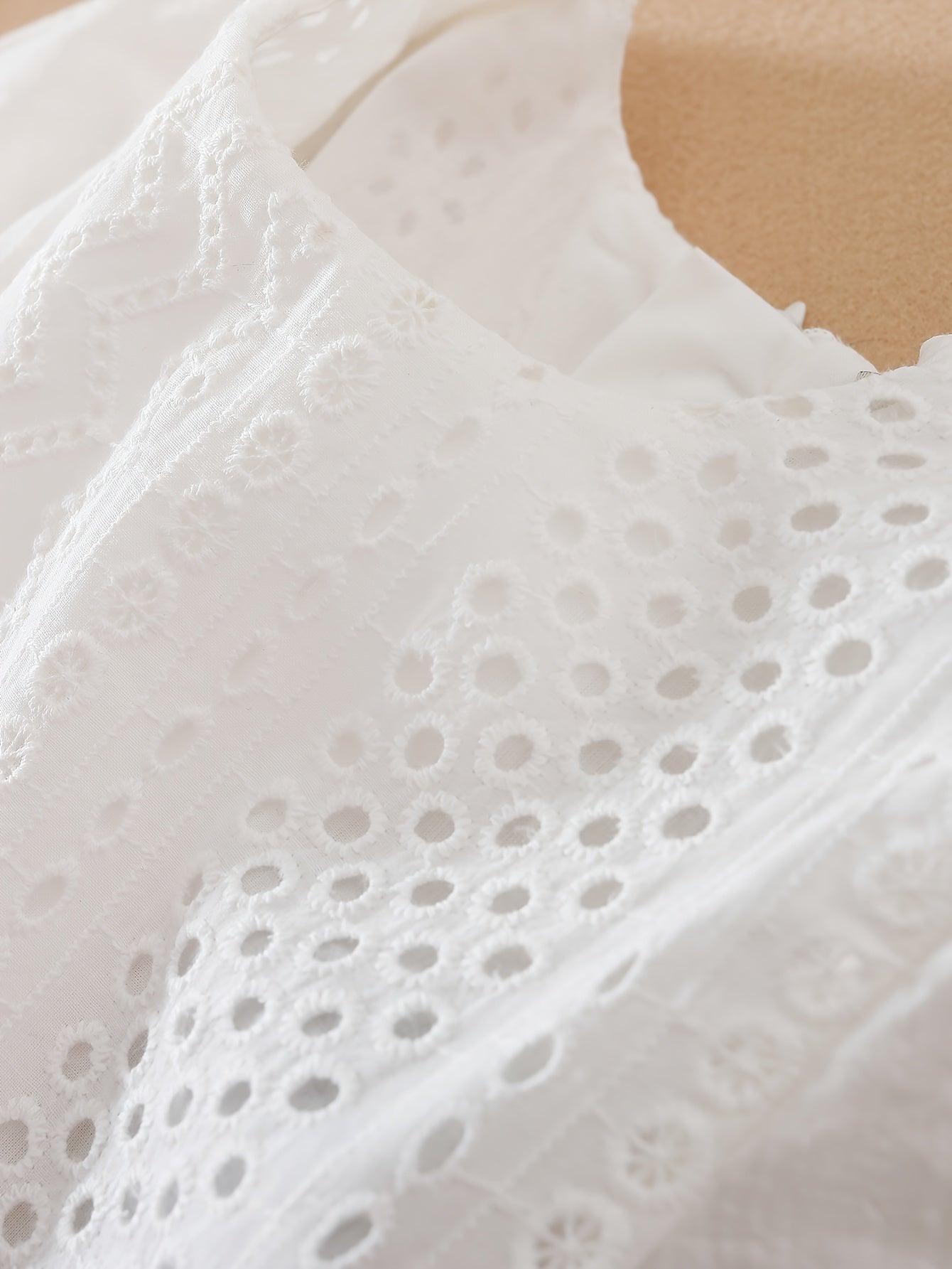 Girls Summer Cotton Princess Dress White Short Sleeve Elegant Kids Dress for Special Occasions