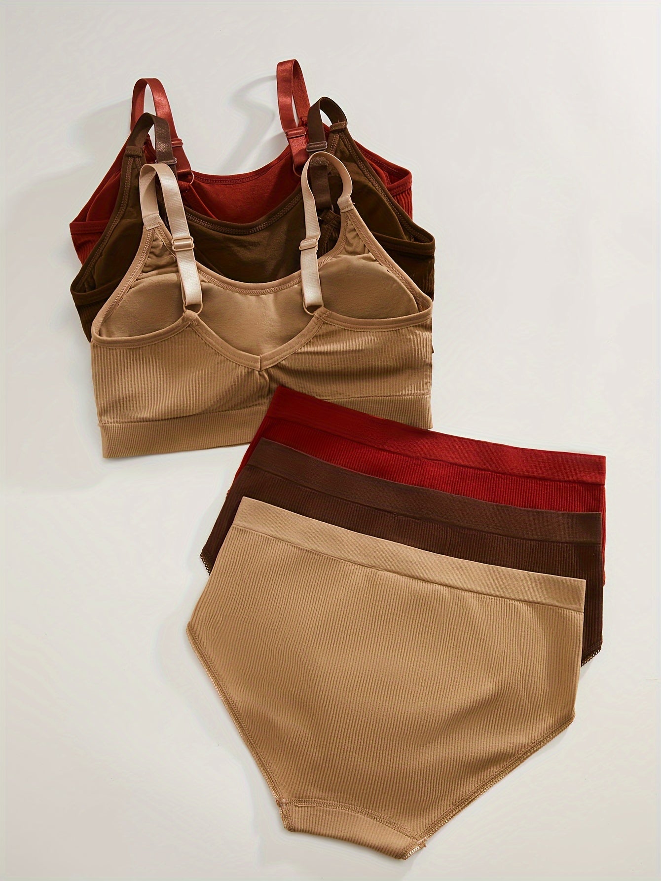 Trio-Colored Set of Clothing for Women with Multiple Styles