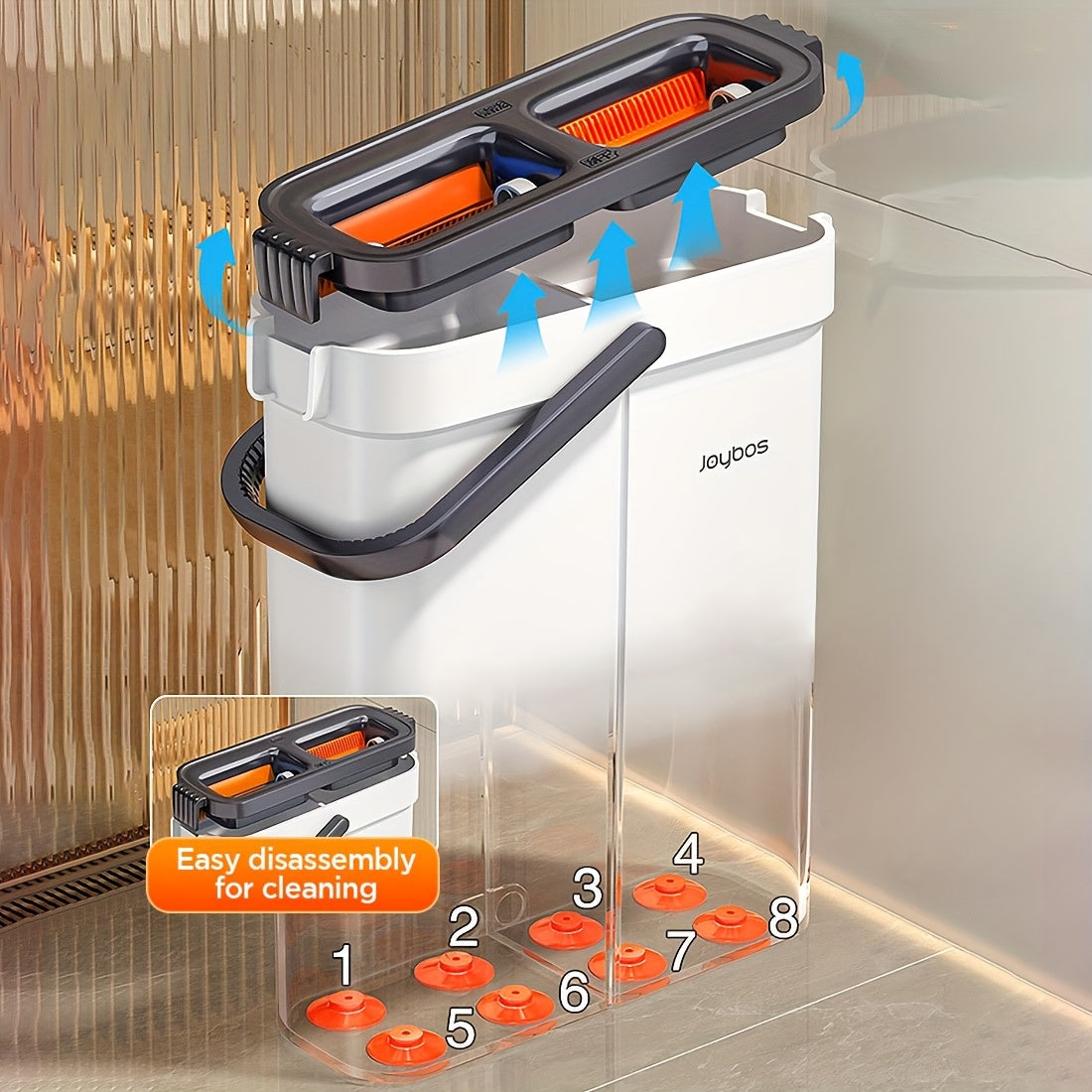 Katta o'lchamdagi qog'oz kartochka, qo'l yuvishni yoki moppni talab qilmaydi.