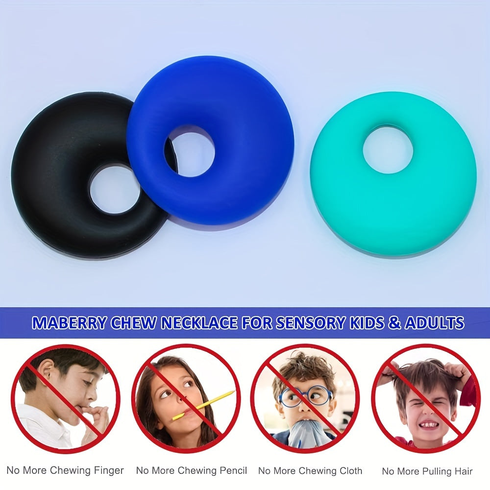 Kids Silicone Teething Necklace Calming Sensory Oral Care Accessory