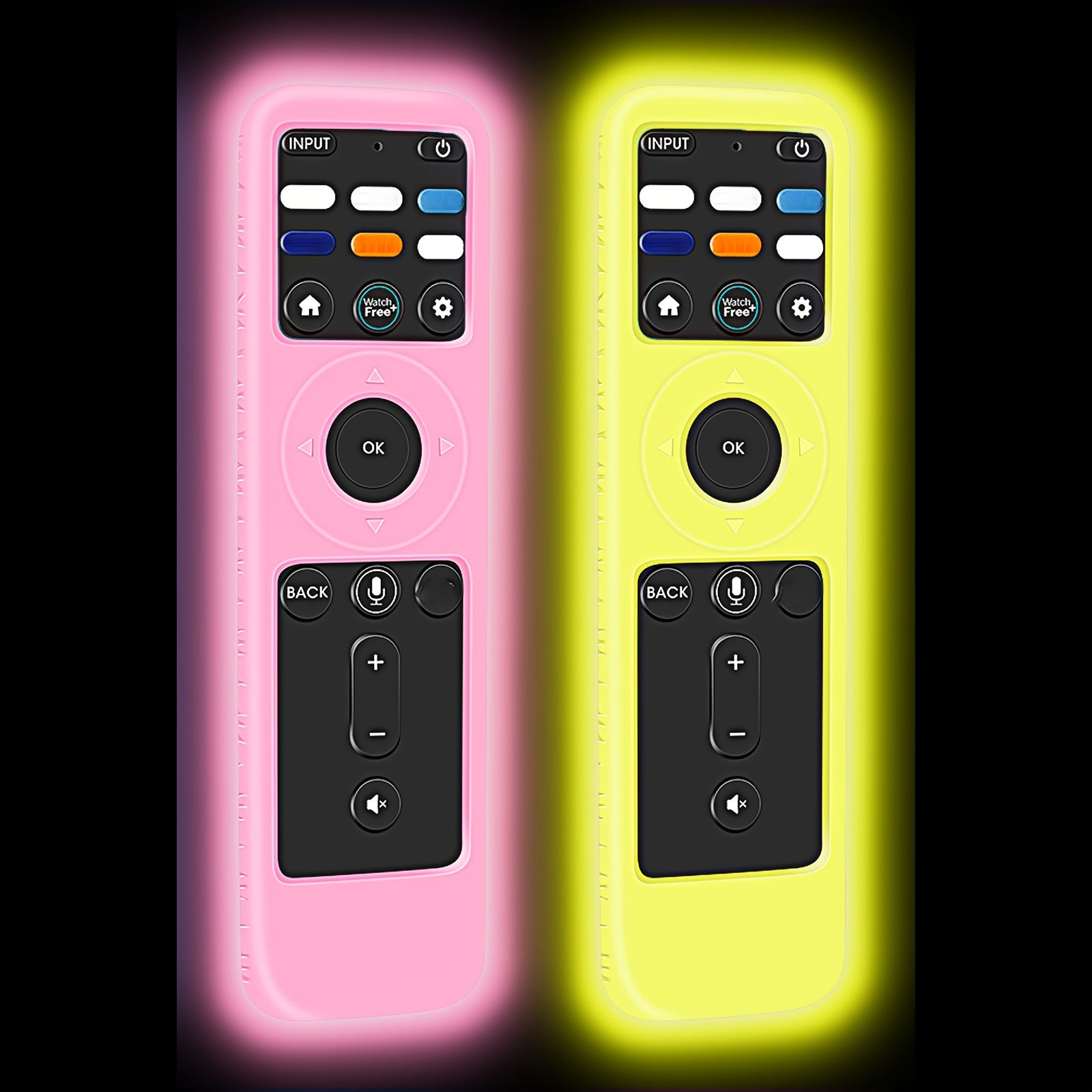 Pack de 2 fundas de silicona para control remoto para el control remoto de Smart TV 2021 compatible con Vizio XRT260