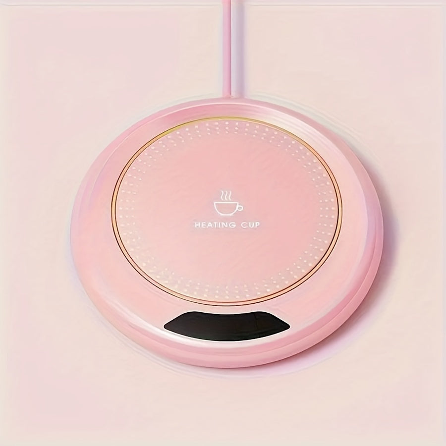 Pink USB Coffee Warmer Pad Small Desk Beverage Heater 36V