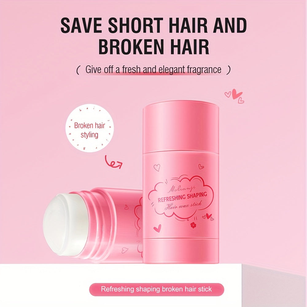 Miss Chic sochni ushlab turuvchi mum tayoqchasi barcha soch turlari uchun uzoq muddatli, yog'siz ushlashni taklif etadi va portativ, pushti mat finishga ega.