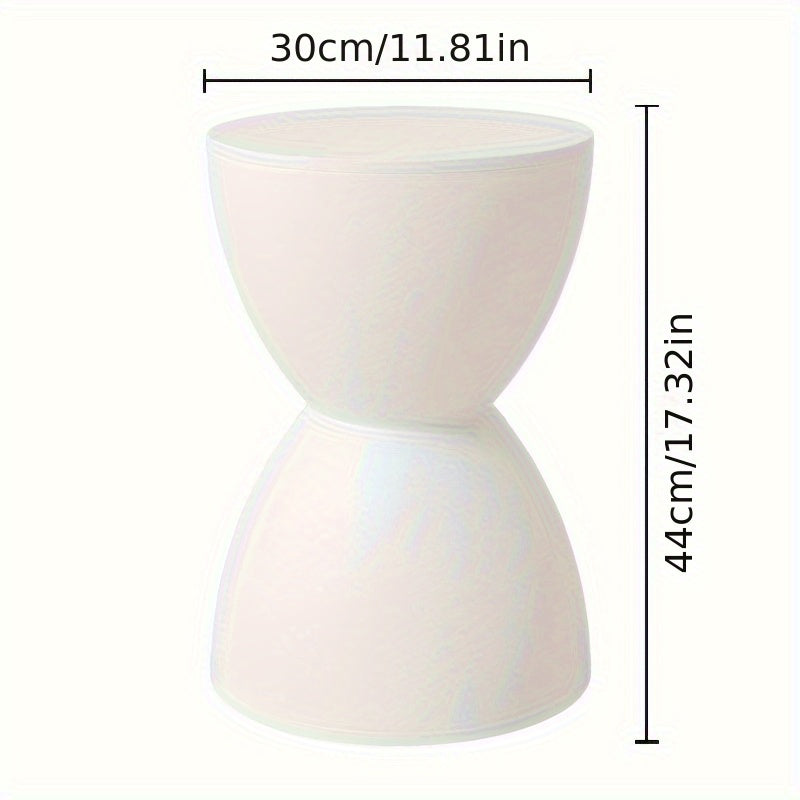 Modern Nordic Plastic Stool Side Table Corner Accent Shoe Bench