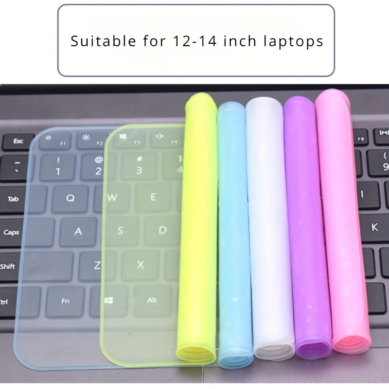 Silicone Waterproof Dustproof Keyboard Protector for 30.48-35.56 cm Laptops