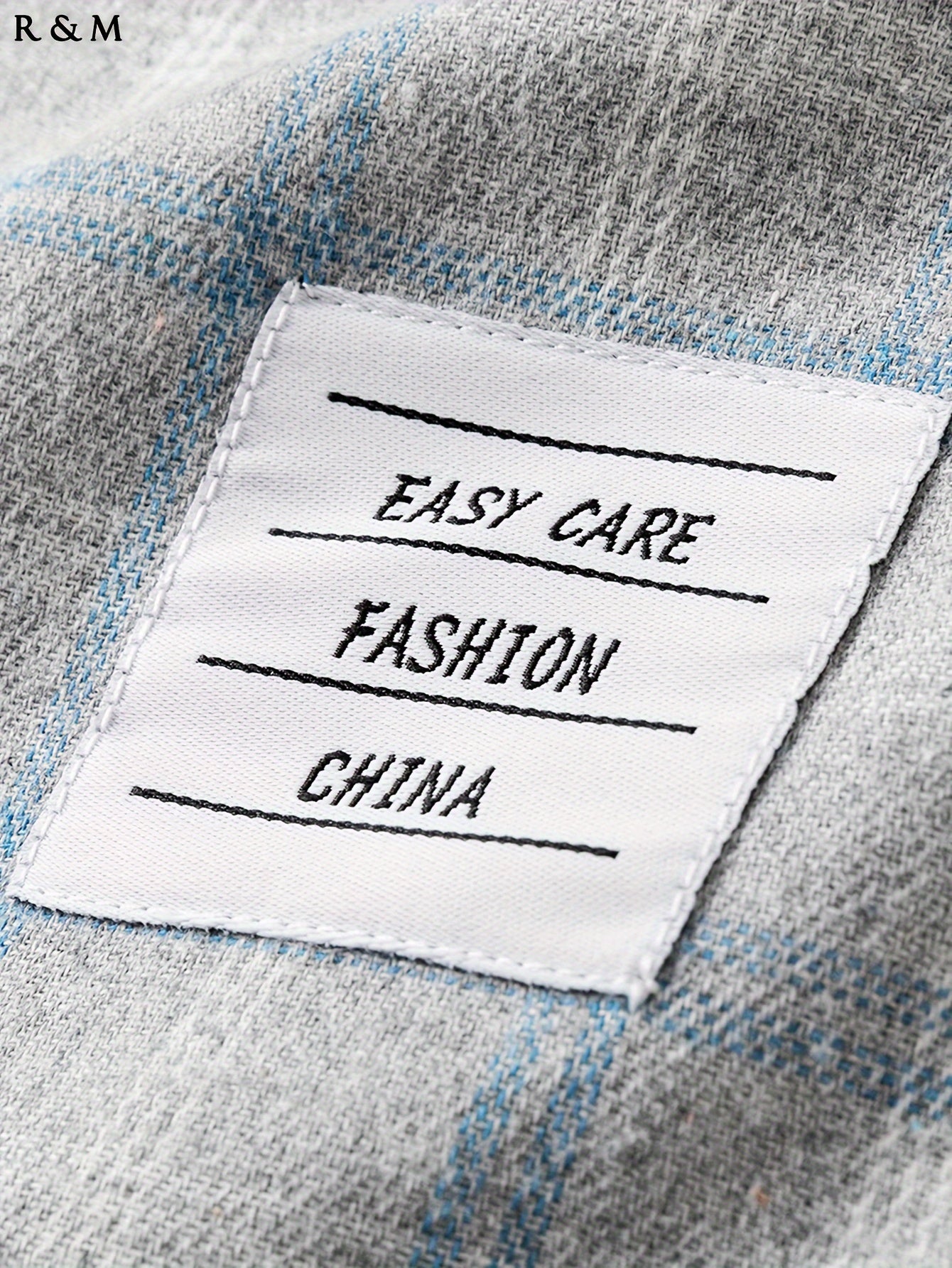 Men's Plaid Long Sleeve Shirt Polyester Blend Button-Up Casual Semi-Formal