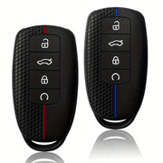 Silicone Car Key Fob Cover Honeycomb Shockproof Durable Remote Protector