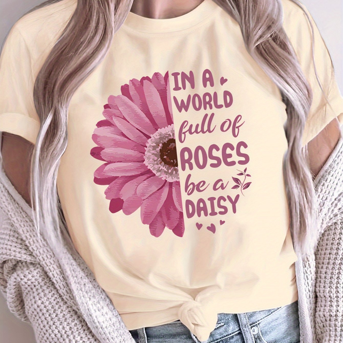 Women's Loose Large Size T-Shirt Spring Summer Casual Short Sleeve Breathable Fabric