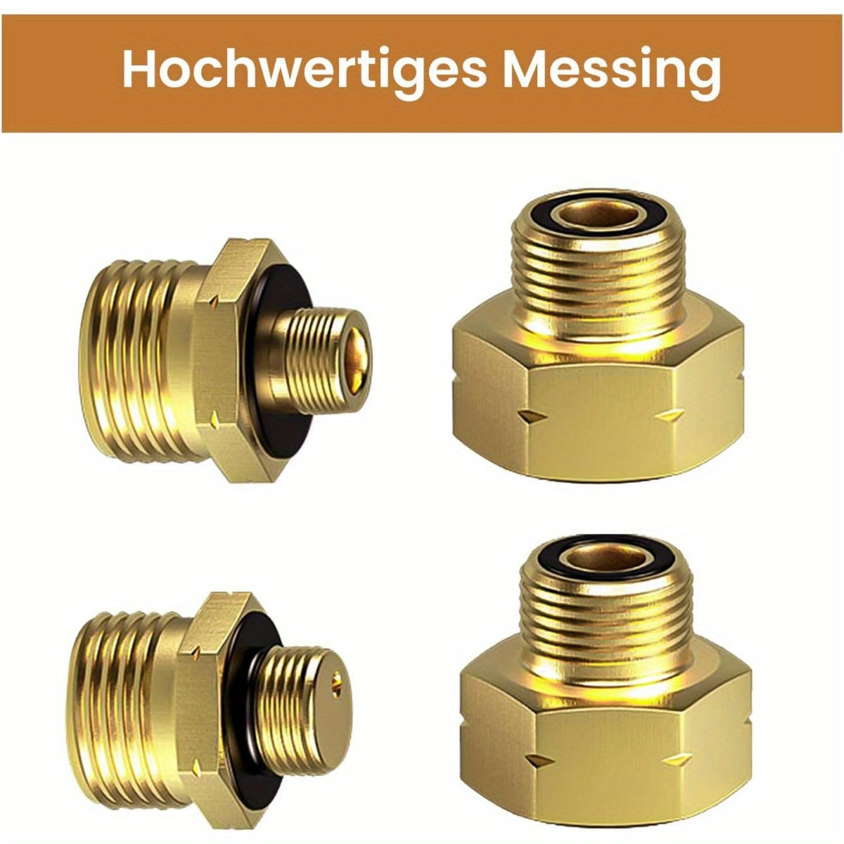 Yevropa uslubidagi silindr ulanish adapteri o'tkazish - 1, 2, 3 va 4 raqamlari bilan 4 dona to'plami.