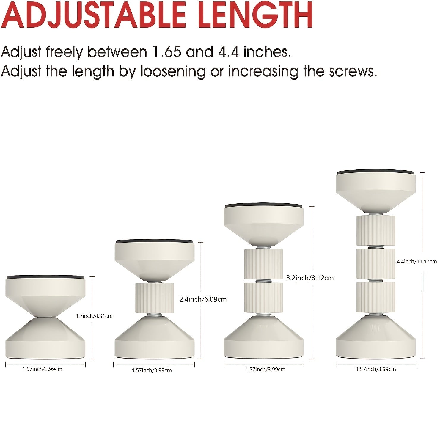 2 ta Moslashuvchan Boshqaruvchilar to'plami - Elektr energiyasi talab qilinmaydi, Kuchli plastikdan tayyorlangan, Yotoq va divanlar uchun klassik dizayn
