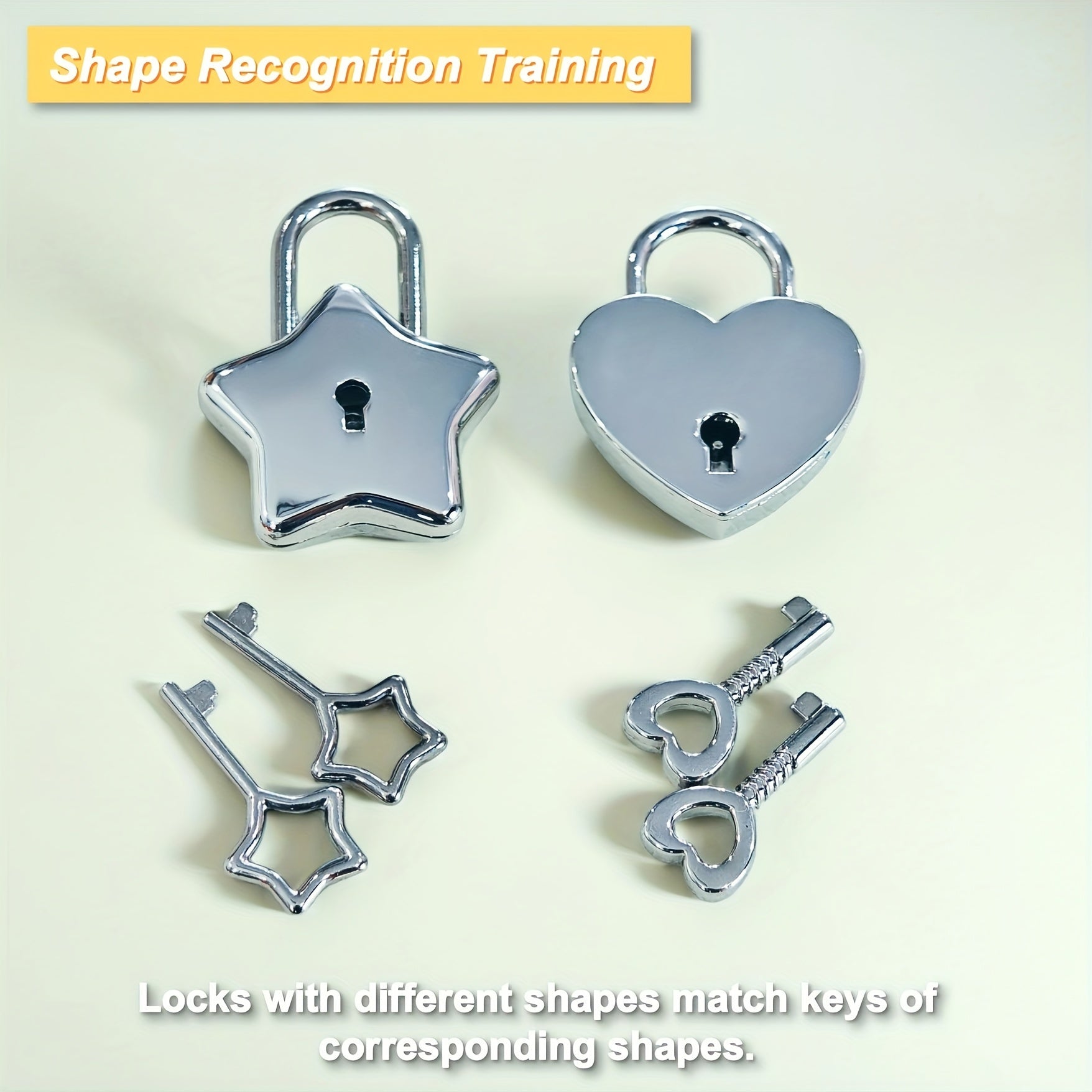 Ta'limiy O'yinchoqlar To'plami: 7 Ta Rangli Kalit va Kalitlar Bilan O'qing va O'rganing - Shaklni Anglash, Turli Formalar, Uyda O'qish uchun Mukammal Sovg'a