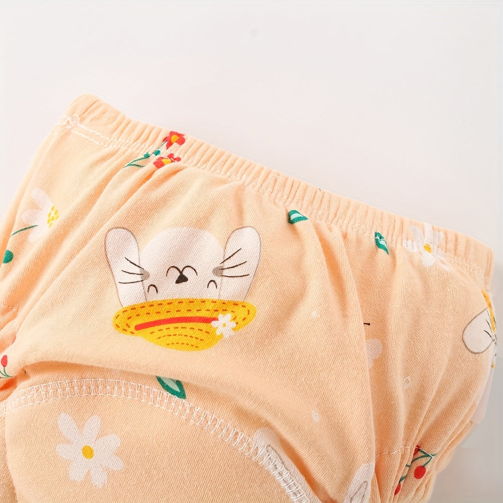 Set of 6 Toddler Cotton Potty Training Pants Leakproof Reusable Underwear with Padding