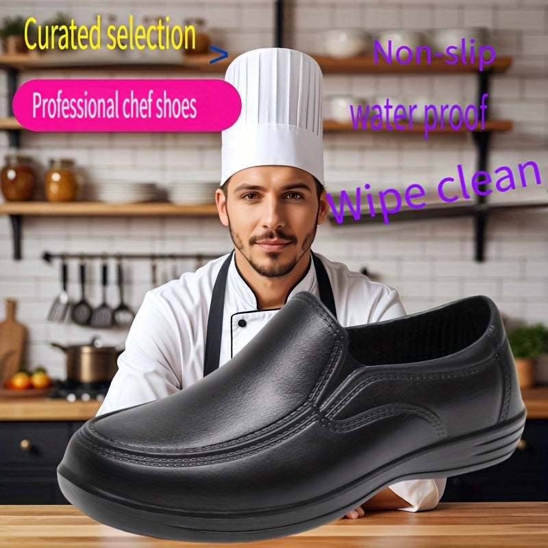 Men's Lightweight Non-Slip EVA Chef Shoes Casual Work Shoes for Kitchen and Daily Use