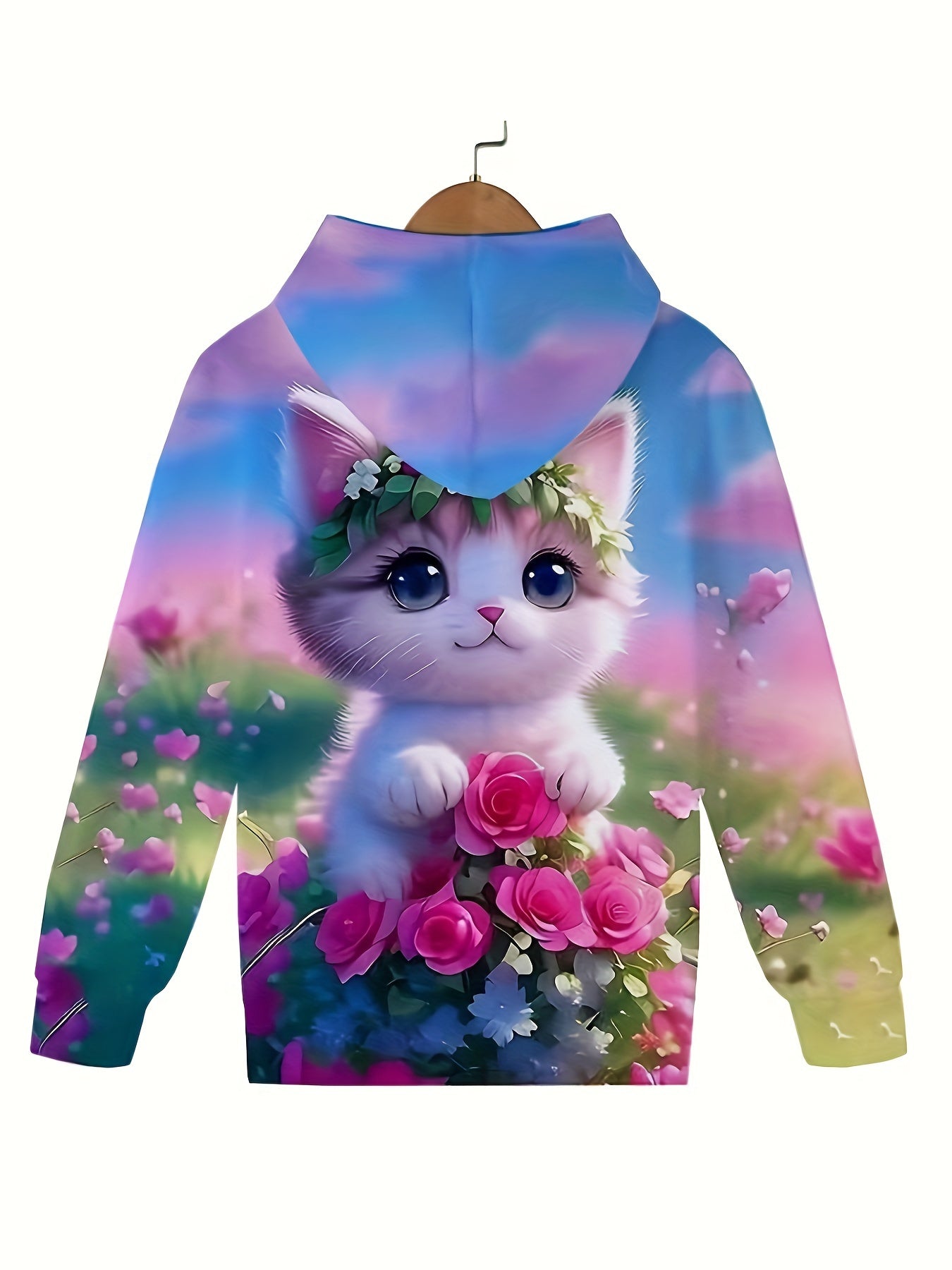 Yigitlar va qizlar uchun qiziqarli kuz va qish uslubidagi yangi mushuk xuddi.