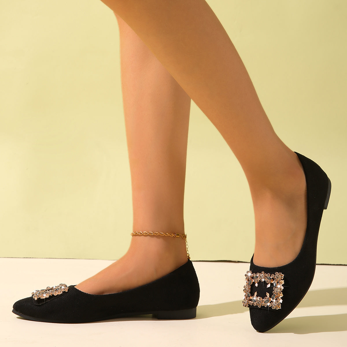 Женские блестящие балетки с стразами, маленький размер, удобная обувь для повседневного и праздничного наряда