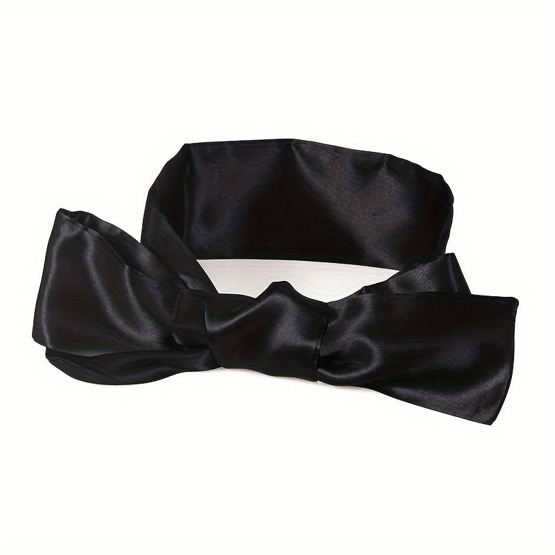 Взрослая сатиновая маска для глаз с регулируемой лентой для сна и чувственной игры