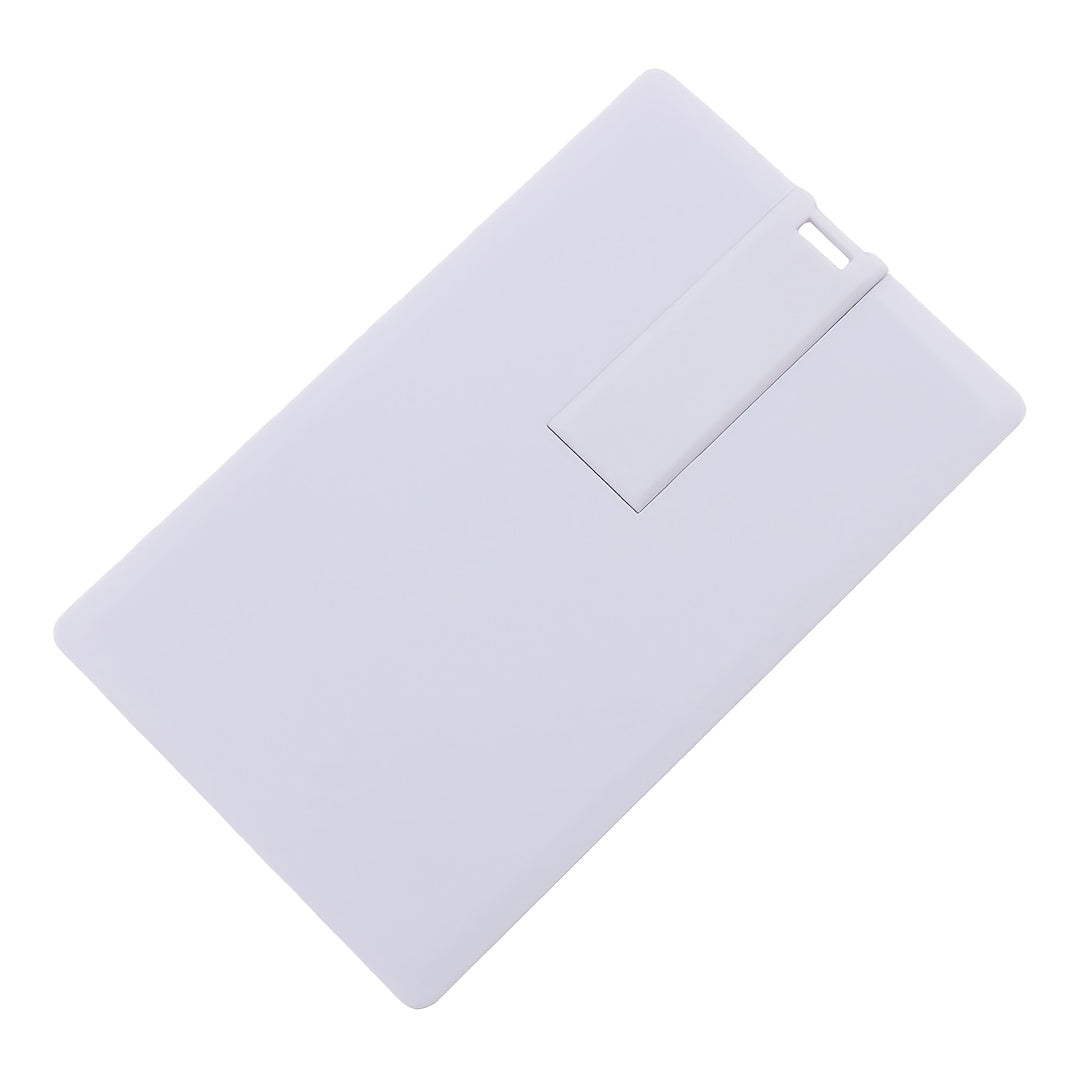 Memorias USB personalizables 16GB 32GB 4GB 8GB Plástico blanco con acentos en azul y rojo