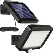 2pcs Solar Wall Light with Motion Sensor 56 LED Outdoor Security Sconce