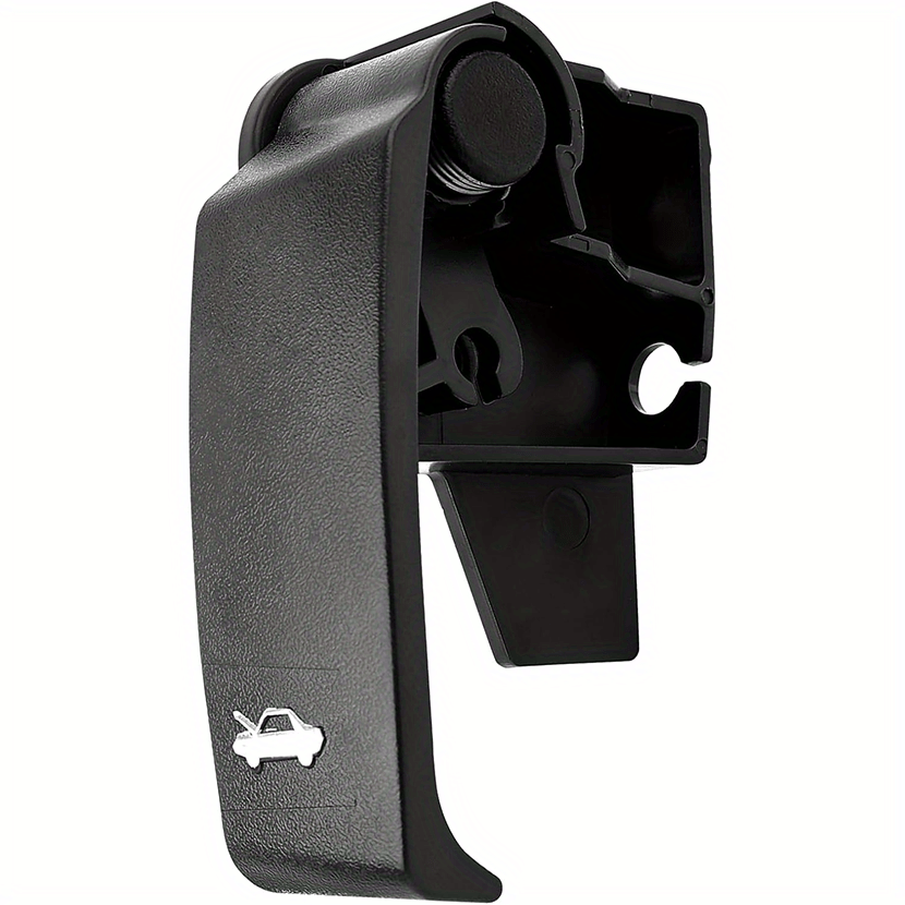 Black ABS Engine Hood Release Handle for Trucks and SUVs Durable Plastic