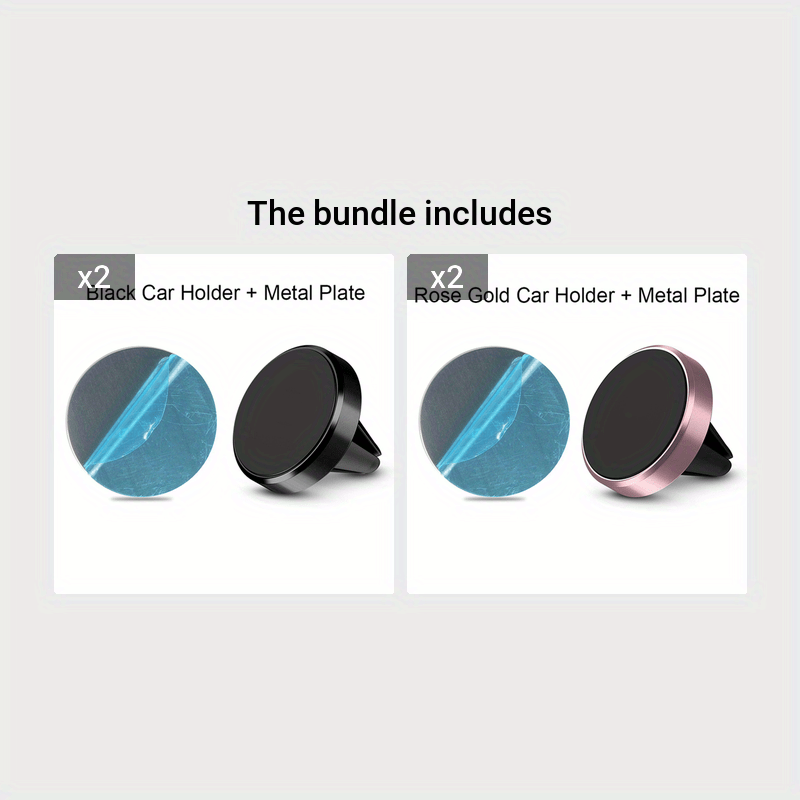 Universal avtomobil magnit telefon tutqichi uchun havo ventili uchun, bardoshli, oson o'rnatiladi