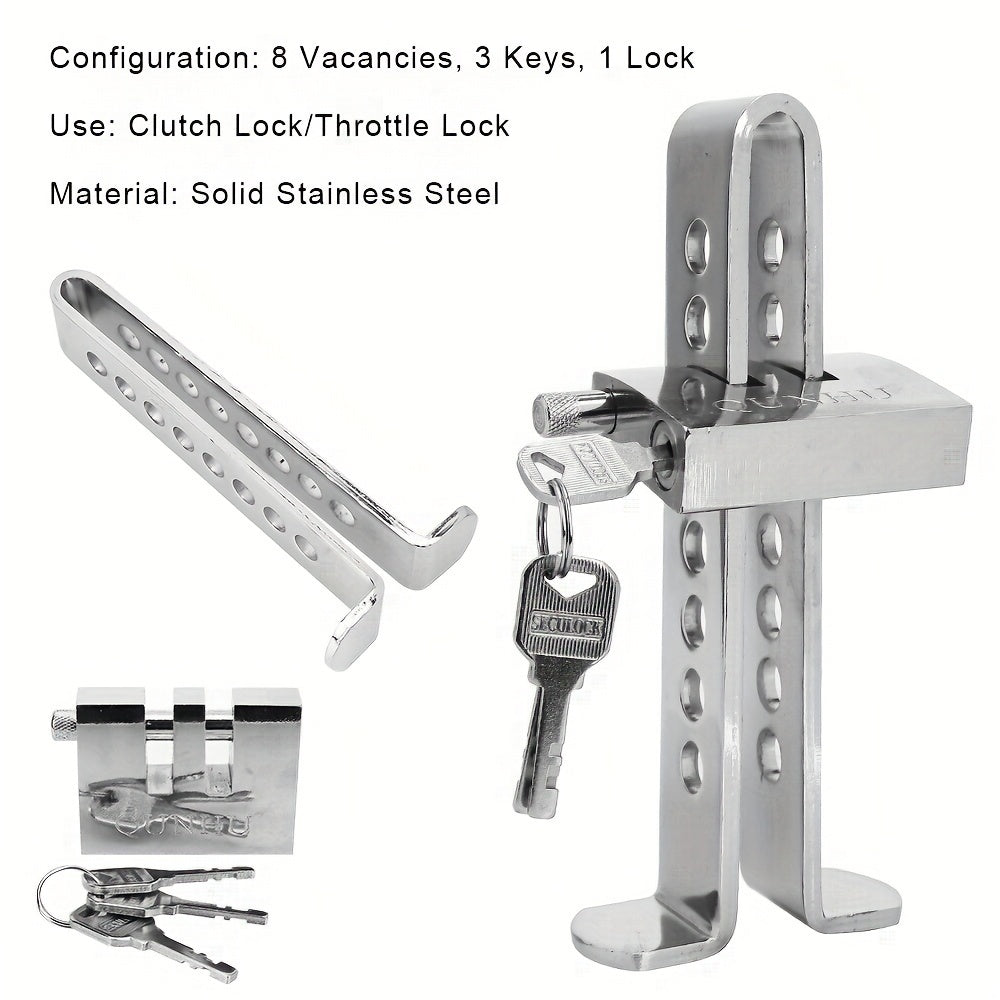 Universal Steel Car Brake Pedal Lock Anti-Theft Security Device