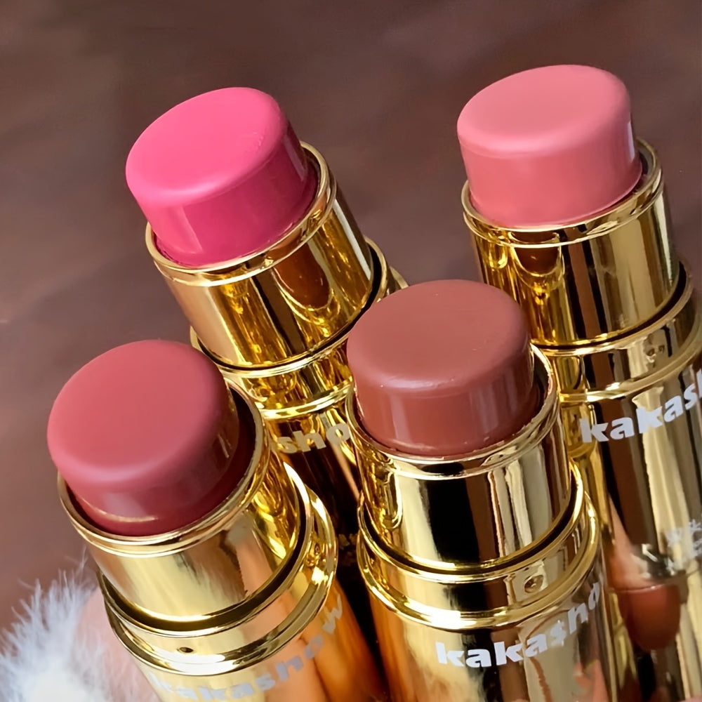 Женский водостойкий двухсторонний румяна-стик с матовым финишем, наслоение покрытия, оранжевый, розовый, красный