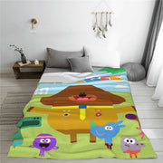 Kids Hey Duggee Flannel Fleece Blanket Digital Print Allergy-Free Skin-Friendly Lightweight Versatile for All Seasons