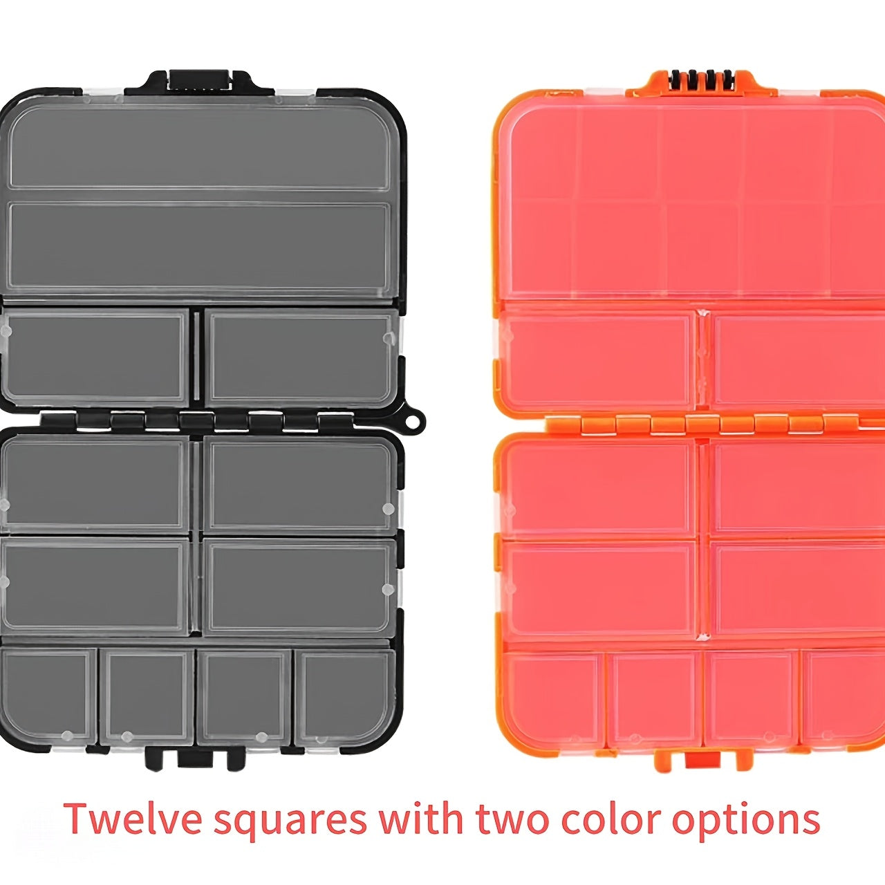 Portable Plastic Storage Box for Fishing Accessories Moisture-Proof Large Capacity