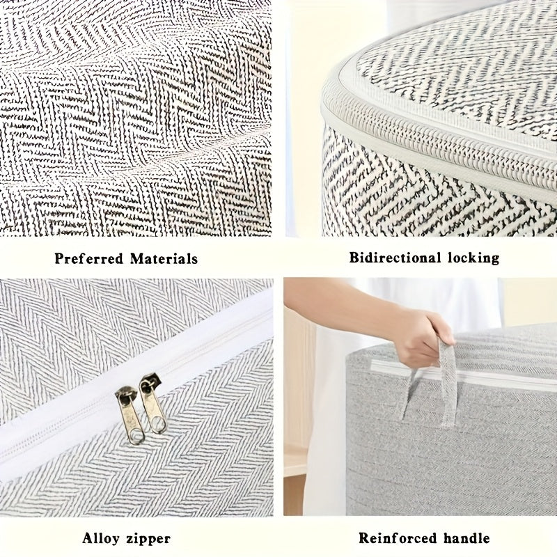 Foldable Laundry Hamper with Lid and Handle for Clothes Toys and Household Storage