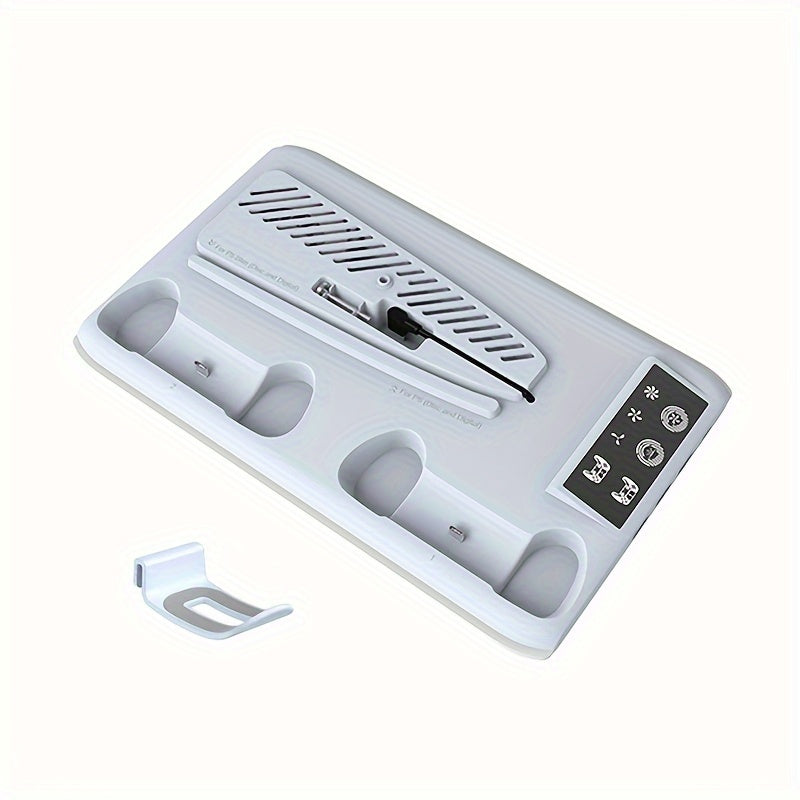 Soporte de enfriamiento para PlayStation 5 con controlador LED RGB y sistema de ventilador de 3 niveles