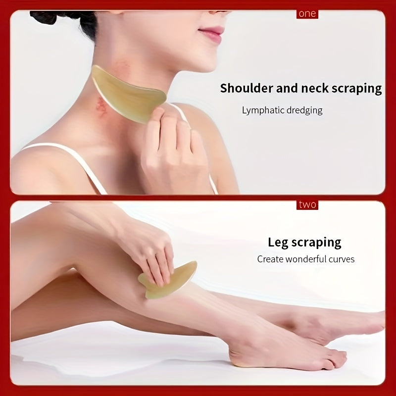 Set of 3 Full-Body and Face Massage Boards for Slimming, Meridian Dredging, Essential Oil, Skin and Muscle Relaxation