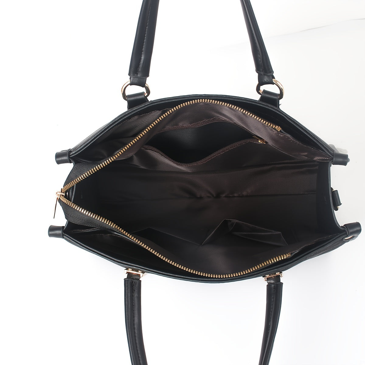 Элегантная сумка-тоут для женщин с большой вместимостью, однотонного цвета и универсальным стилем.